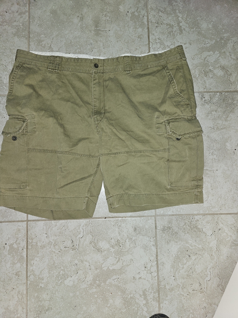 Polo Ralph Lauren Big & Tall Ultra Soft Stretch Olive Cargo Shorts - 50B